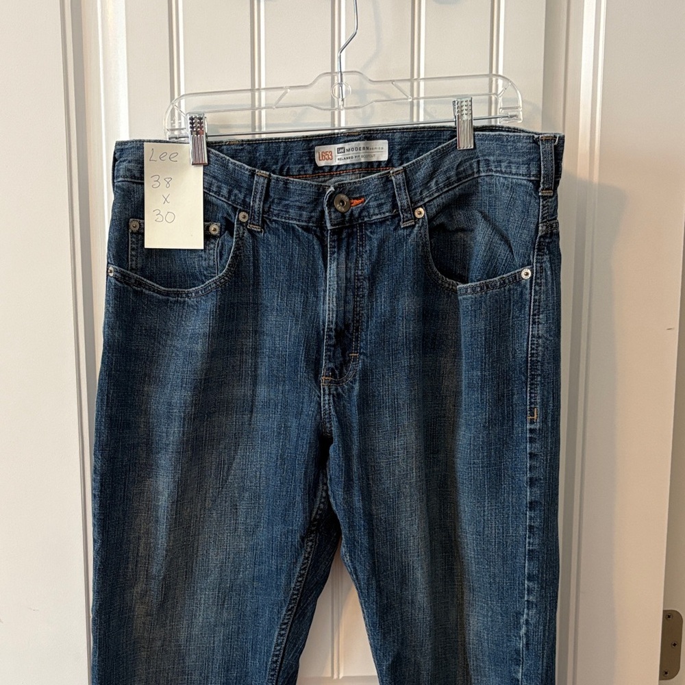 Lee Men’s Indigo Straight-Leg Jeans